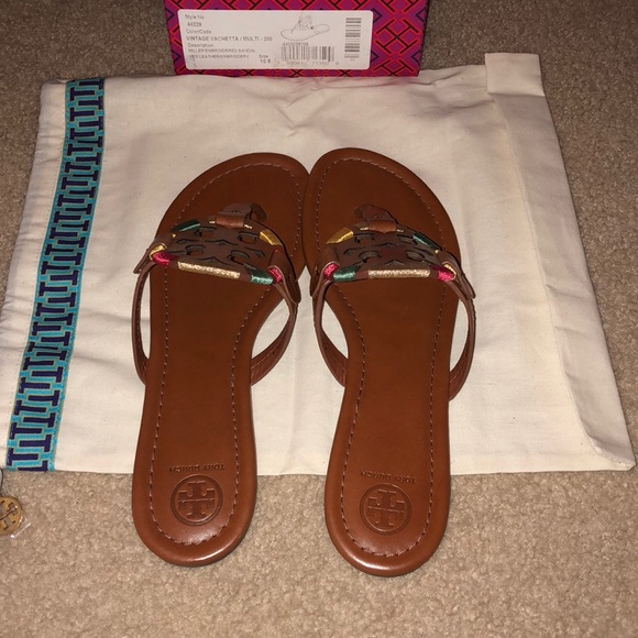 🌺🌸Tory burch 🌺🌸 embroidered Miller sandal🌺🌸 - Picture 8 of 8
